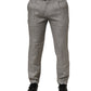 Briglia 1949 Gray Mid Waist Dress Formal Skinny Men Pants