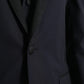 Dolce & Gabbana Blue Wool MARTINI 1 Button Men 3 Piece Suit