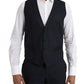 Dolce & Gabbana Blue Wool MARTINI 1 Button Men 3 Piece Suit