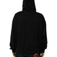 Dolce & Gabbana Black Printed Hooded Men Sweatshirt Sweater