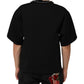 Dolce & Gabbana Black Polyester Necklace Embellished T-shirt