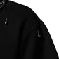 Dolce & Gabbana Black Polyester Necklace Embellished T-shirt