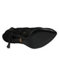 Dolce & Gabbana Black Pumps Taormina Lace Socks Boots Shoes
