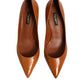 Dolce & Gabbana Brown Leather Kitten Heels Pumps Shoes