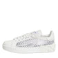 Dolce & Gabbana White Mesh Inserts Low Top Sneakers Shoes