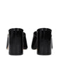 Jimmy Choo Black Leather Platform Sandals