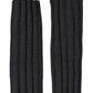 Dolce & Gabbana Black Virgin Wool Knitted Fingerless Gloves