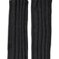 Dolce & Gabbana Black Virgin Wool Knitted Fingerless Gloves