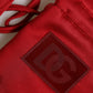 Dolce & Gabbana Red Viscose Motorcycle Biker Mitten Gloves