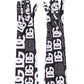 Dolce & Gabbana Black White DG Logo Elbow Length Mitten Gloves