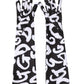 Dolce & Gabbana Black White DG Logo Elbow Length Mitten Gloves
