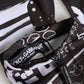 Dolce & Gabbana Black White DG Logo Elbow Length Mitten Gloves
