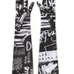 Dolce & Gabbana Black White DG Logo Elbow Length Mitten Gloves