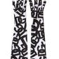 Dolce & Gabbana Black White DG Logo Elbow Length Mitten Gloves