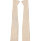 Dolce & Gabbana Beige Wool Fingerless Elbow Length Women Gloves