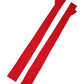 Dolce & Gabbana Red Wool Fingerless Elbow Length Mitten Gloves