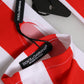 Dolce & Gabbana Red White Nylon Fingerless Wrist Length Gloves