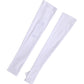Dolce & Gabbana White Nylon Fingerless Elbow Length Mitten Gloves