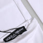 Dolce & Gabbana White Nylon Fingerless Elbow Length Women Gloves