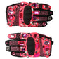 Dolce & Gabbana Black Pink Crystal Wrist Length Mitten Gloves