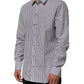 Dolce & Gabbana Black White Stripes Men GOLD Dress Shirt