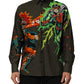 Dolce & Gabbana Green Superhero Print Button Down Shirt