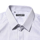 Dolce & Gabbana White Stripes Cotton Men GOLD Dress Shirt