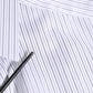 Dolce & Gabbana White Stripes Cotton Men GOLD Dress Shirt