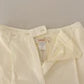 Jucca Off White Cotton High Waist Straight Women Trouser