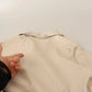 Jucca Leather Beige Long Sleeves Collared A-line Mini  Dress