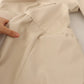 Jucca Leather Beige Long Sleeves Collared A-line Mini  Dress