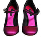 Dolce & Gabbana Pink Embellished High Heels Pumps Shoes