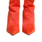 Dolce & Gabbana Orange DG Logo Heels Ankle Boots Shoes