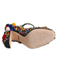 Dolce & Gabbana Black Gold Embellished MARY JANES Pumps  Shoes