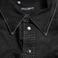 Dolce & Gabbana Black Cotton Long Sleeve Denim Casual Shirt