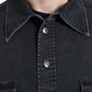 Dolce & Gabbana Black Cotton Long Sleeve Denim Casual Shirt