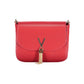 Mario Valentino Rosso Polyurethane Women's Bag With Removable Shoulder Strap