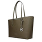 Michael Kors Green Fabric Shoulder Bag