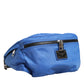 Dolce & Gabbana Blue Logo Plaque Nylon Waist Fanny Pack Men's Borse Bag