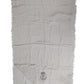 Dolce & Gabbana Gray Cashmere Knit Fringes Neck Foulard 67cm x200cm Foulard Scarf