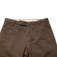 Exte Brown Straight Cut Mid Waist Chino Men Trouser Pants