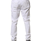 AGLINI White Skinny Fit Mid Waist Men Denim Trouser Jeans