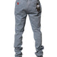 PT01 Blue Men Chino Mid Waist Tapered Fit Trouser Pants