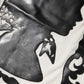 Dolce & Gabbana Cream Silk Silhouette Detail Short Sleeve Top