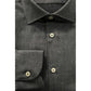 Baldinini Trend Gray Cotton Men Shirt