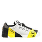 Dolce & Gabbana Multicolor Leather Graffiti Low Top Sneakers Shoes