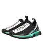 Dolce & Gabbana Black Slip On Sorrento Men Sneakers Shoes
