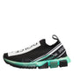 Dolce & Gabbana Black Slip On Sorrento Men Sneakers Shoes