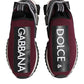 Dolce & Gabbana Maroon Slip On Sorrento Men Sneakers Shoes