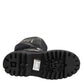 Dolce & Gabbana Black Leather Mid Calf Biker Boots Shoes
